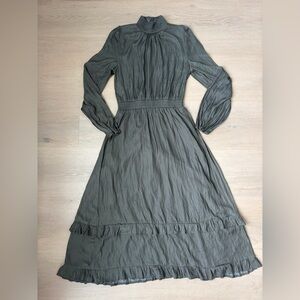 Women’s Olive Long Sleeve Maxi Dress